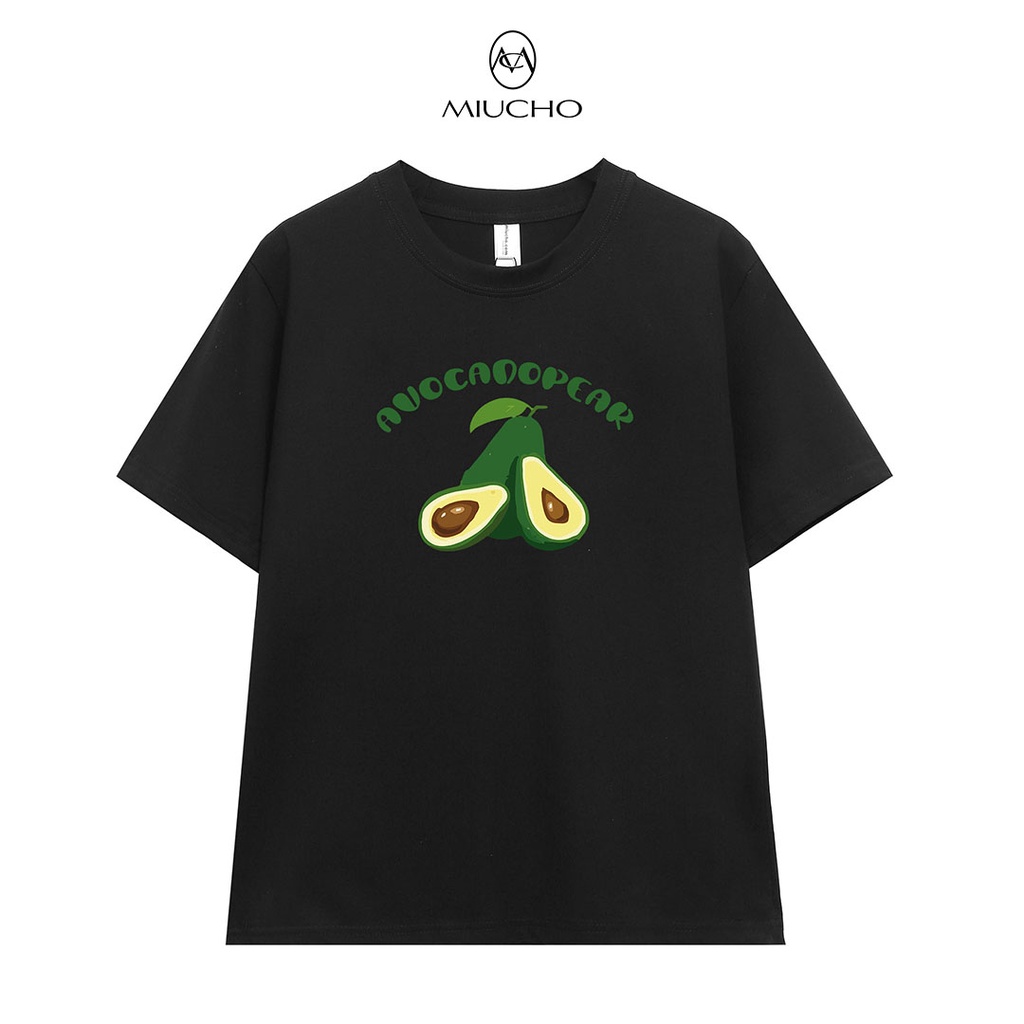 Áo thun nữ cổ tròn chất liệu cotton mềm mại form regular AR011 Miucho in hoạ tiết
