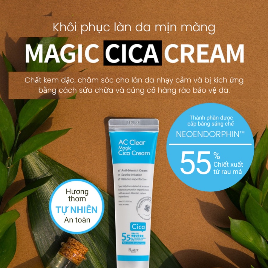 Kem dưỡng da mụn AC Clear Magic Cica Cream 60ml