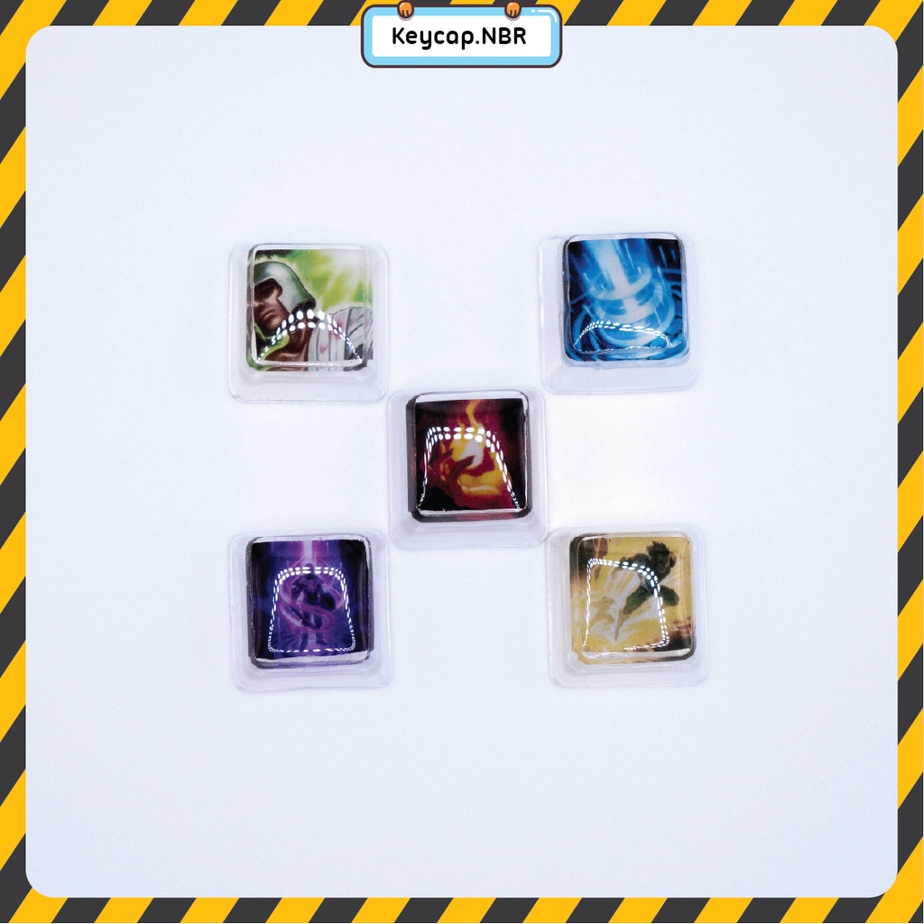 Keycap Thiêu đốt, Tốc biến Liên Minh Huyền Thoại LOL Siêu Bóng đẹp trang trí bàn phím cơ