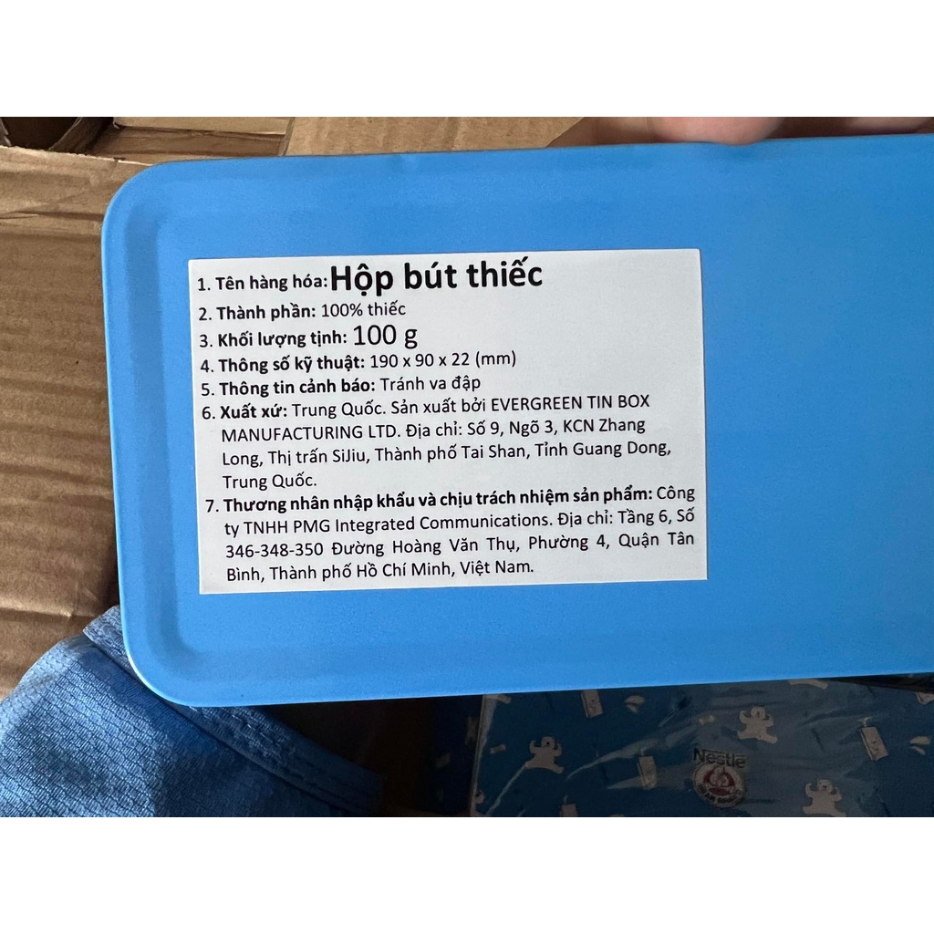 HỘP BÚT THIẾC KHUYẾN MÃI SỮA NESTLE