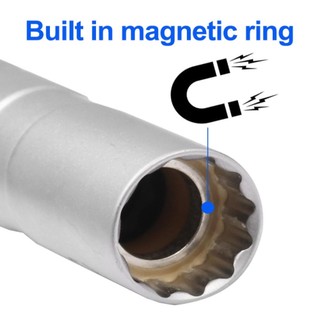 Cờ lê bugi 12 góc Đa năng Khớp tường mỏng linh hoạt 3 / 8 Bugi tay áo
