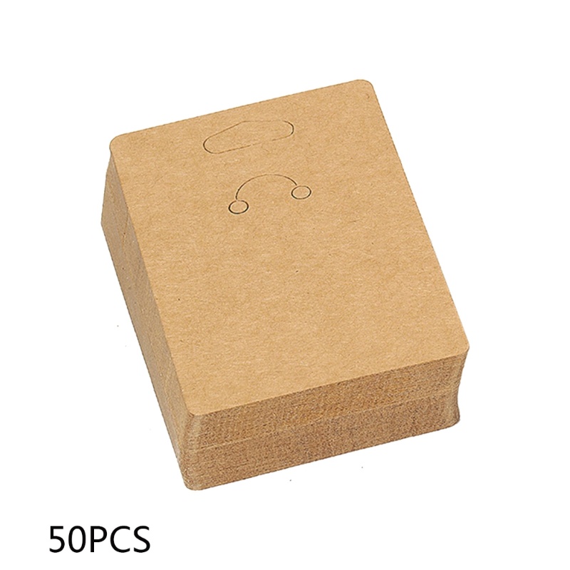 Iwo 50x Giá Đỡ Chìa Khóa / Thẻ / Trang Sức Bằng Giấy Nâu Trưng Bà