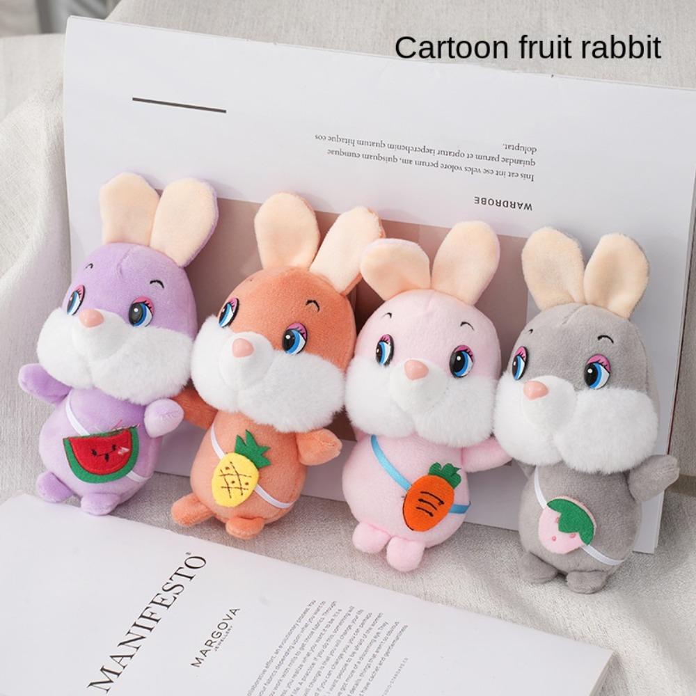 DARNELL Móc Khóa Thỏ Nhồi Bông Dễ Thương Dùng Làm Quà Tặng