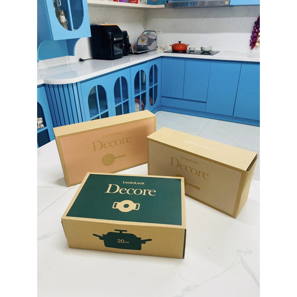 Bộ nồi chảo sâu lòng Decore LocknLock LDE1181IHS01