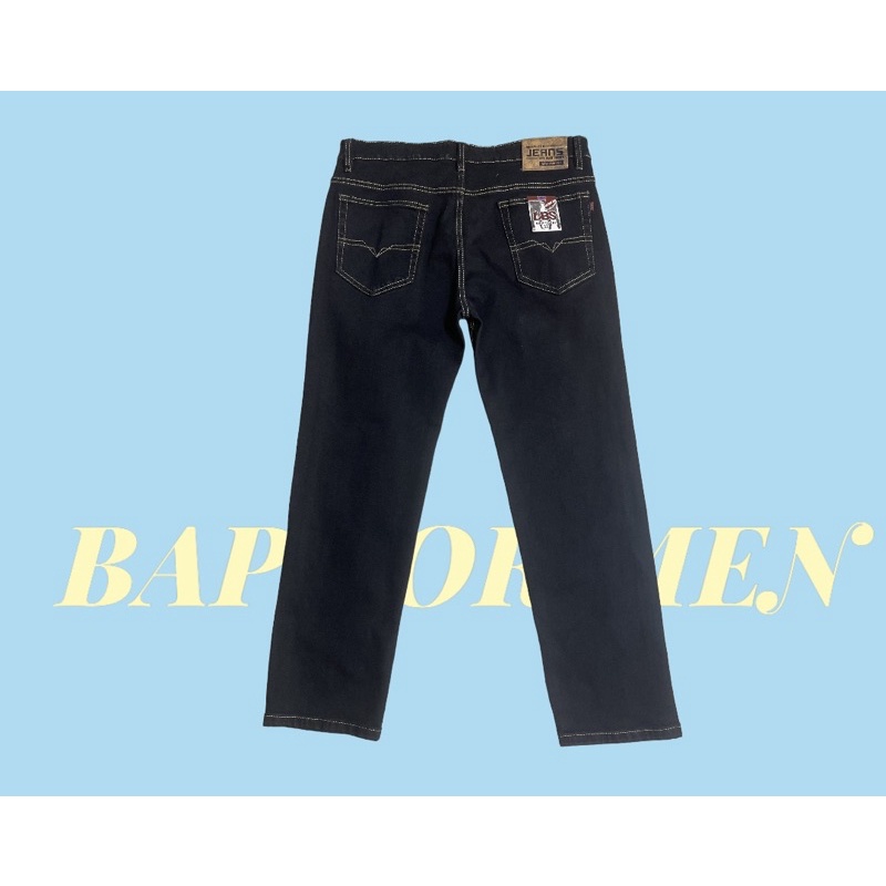 Quần jean nam dài đen trơn size 27-34