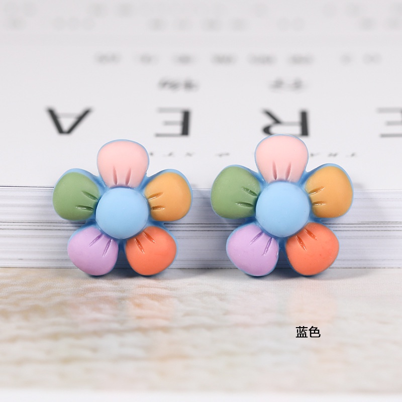 Bộ 10 Hộp Keo Dán Trang Trí Ốp Điện Thoại Hình Hoa Năm Cánh Diy