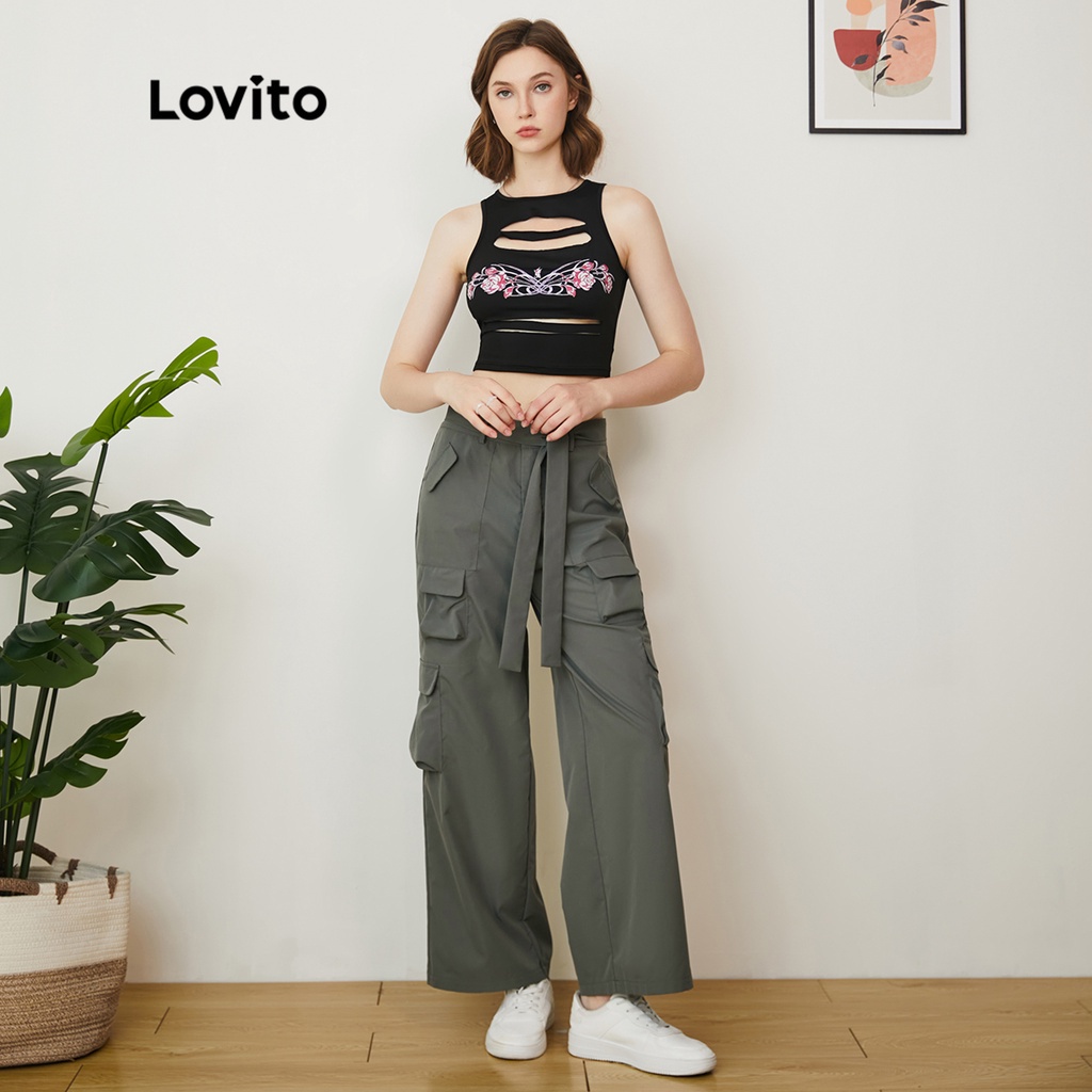 QuầN ỐNg RộNg Có Túi Ngang Lưng Trung Bình ThườNg