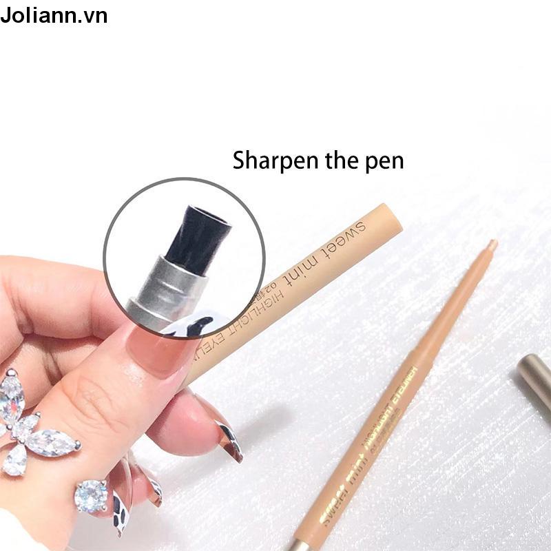 🎐Joliann🎐Bút  Phấn mắt Sweet Mint sáng màu trắng điểm nhũ ánh ngọc trai lâu trôi chống thấm nước