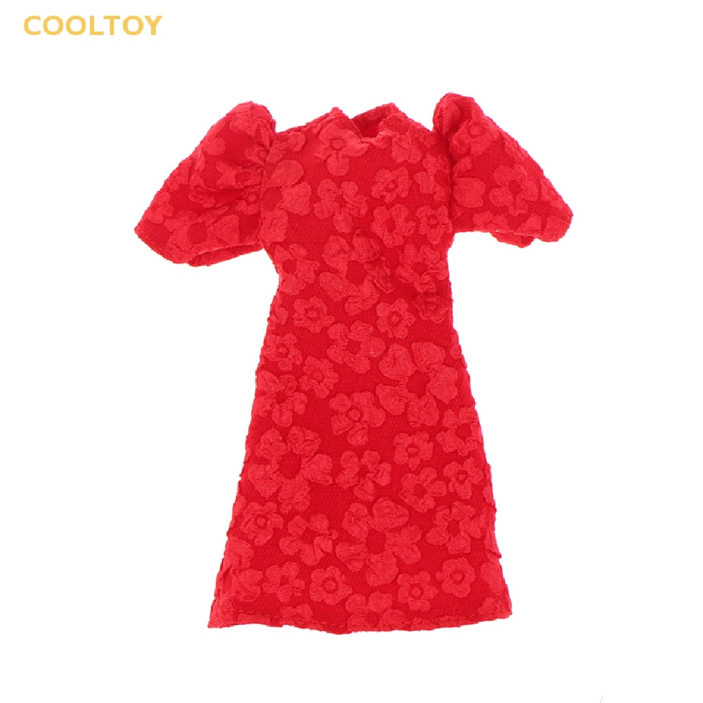 Set Áo Tay Phồng Và Chân Váy Dài Xinh Xắn Dành Cho Búp Bê 28-30cm 1 / 6