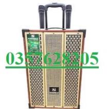 Loa Kéo Karaoke Mini Nanomax SK-T10 2.5 Tấc Đọc Được USB Thẻ Nhớ Công Suất 200W/Max Thùng Gỗ Tặng Kèm 2 Mic ( Xám )