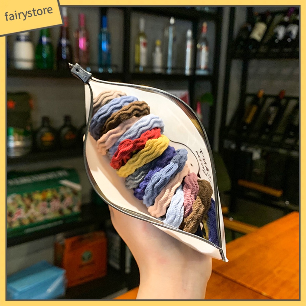 Set 5 Dây Cột Tóc Co Giãn Mini Đơn Giản Cho Nữ [Fairy1]