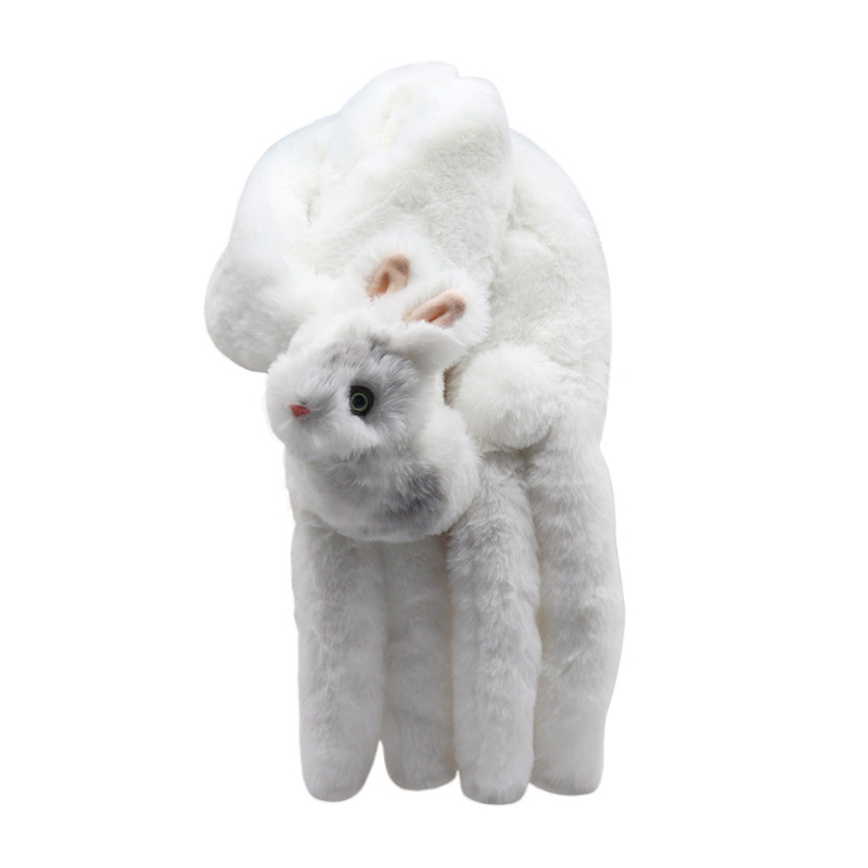 Khăn Choàng Cổ Vải Lông Mềm Mại Hình Động Vật Thời Trang Thu Đông Cho Nữ