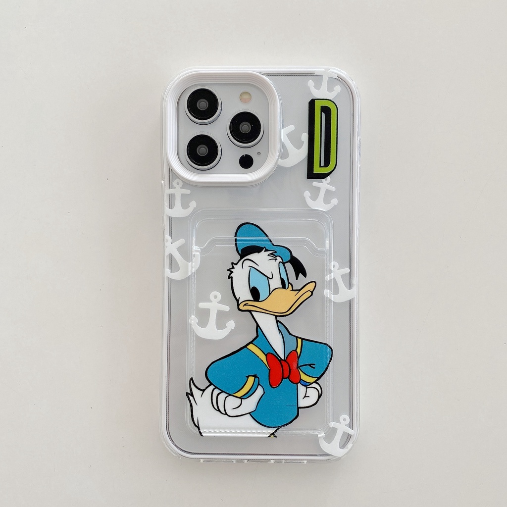 Ốp Điện Thoại Chống Sốc In Hình Vịt Donald Dễ Thương Cho iPhone 14 / 13 / 12 / 11 / X / 8 / 7P / 6P / 6