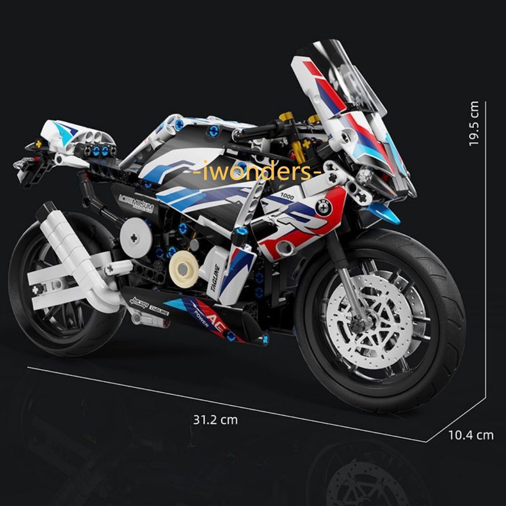 Bộ Đồ Chơi Lắp Ráp Mô Hình Xe Mô Tô BMW 1000RR 589 / Cái T3042