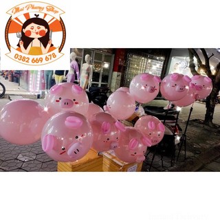 (KÈM MẮT ĐEN ) Bóng bay heo hồng chưa bơm ( lợn hồng)( có sỉ) (hot trend tiktok)( ảnh thật)