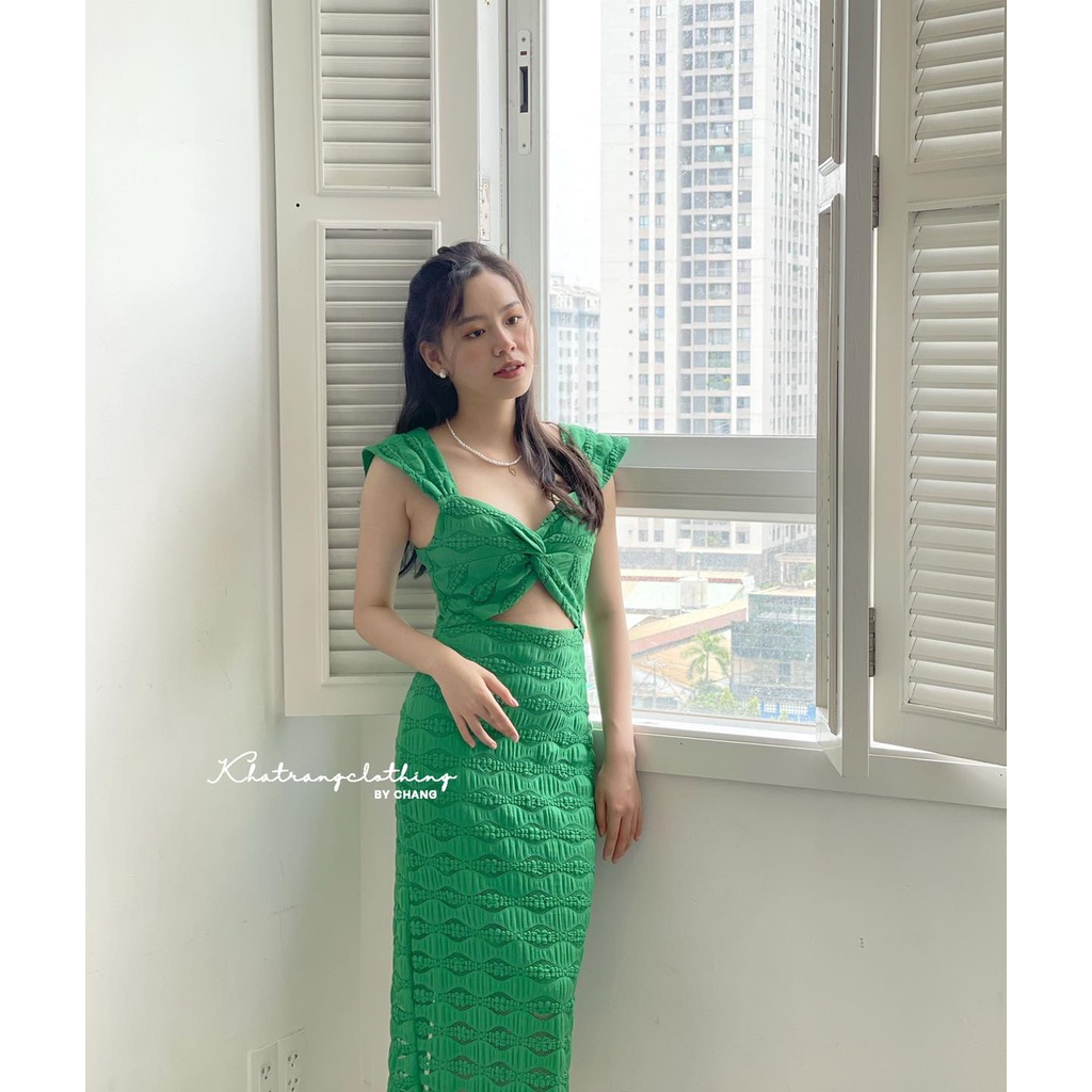 KT83-ĐẦM BODY NƠ CHÉO CUTOUT