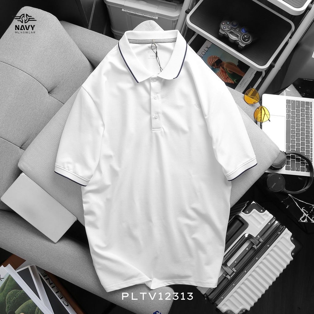 BIGSIZE NAM 80-140KG ÁO POLO VIỀN THÊU LOGO PL014 2BIG NAVY STAR