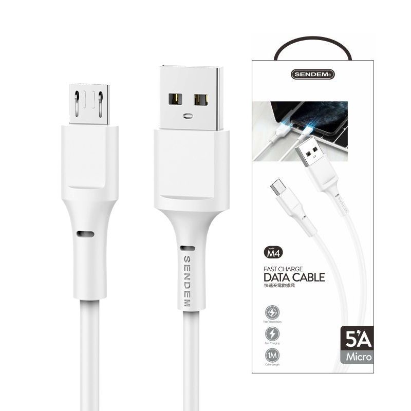 Cáp dữ liệu Sendem M4 5A sạc nhanh thông minh