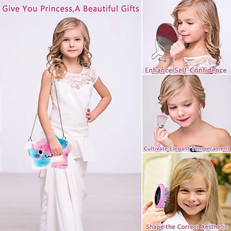 Bộ trang điểm và nail cho bé kèm túi xách