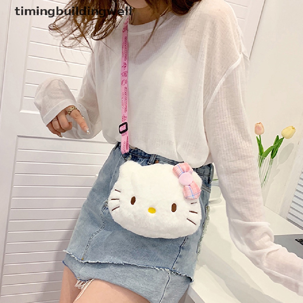 SANRIO Túi Đeo Chéo Mini Hình Hello Kitty Đáng Yêu