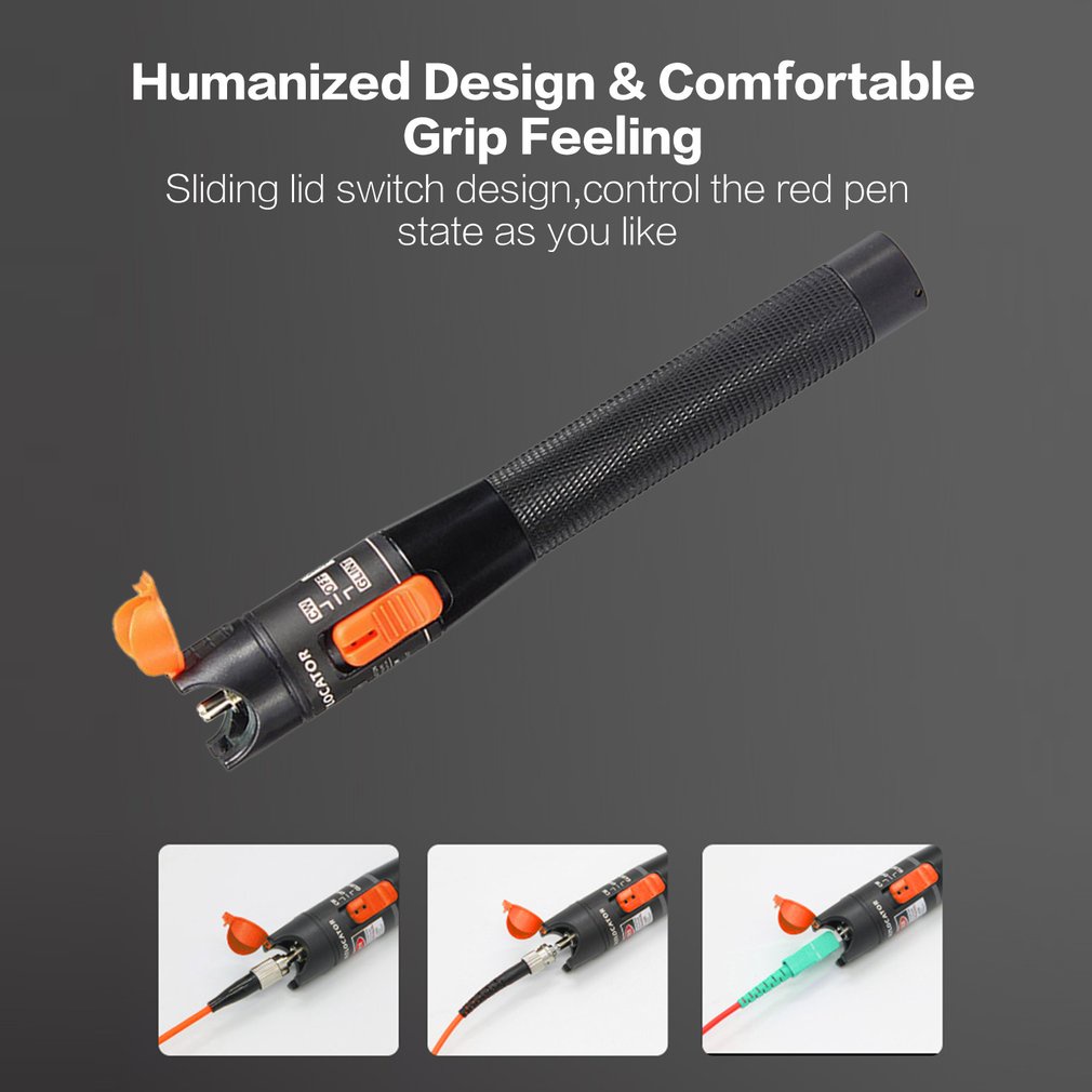 ✿vivi✿Red Laser Fiber Optic Visual Fault Locator Fiber Optic Test Pen 10MW 10KM