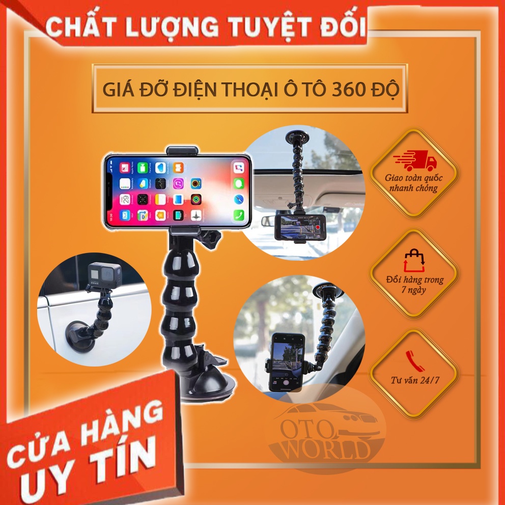 KẸP ĐIỆN THOẠI, CAMERA GOPRO TRÊN Ô TÔ QUAY VIDEO 360 ĐỘ - HÚT CHÂN KHÔNG CHẮC CHẮN, GẮN MỌI NƠI TRÊN XE | BigBuy360 - bigbuy360.vn