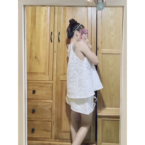 Áo yếm ren nơ TK1640