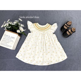 Đầm smock cho bé-smock tay cánh tiên