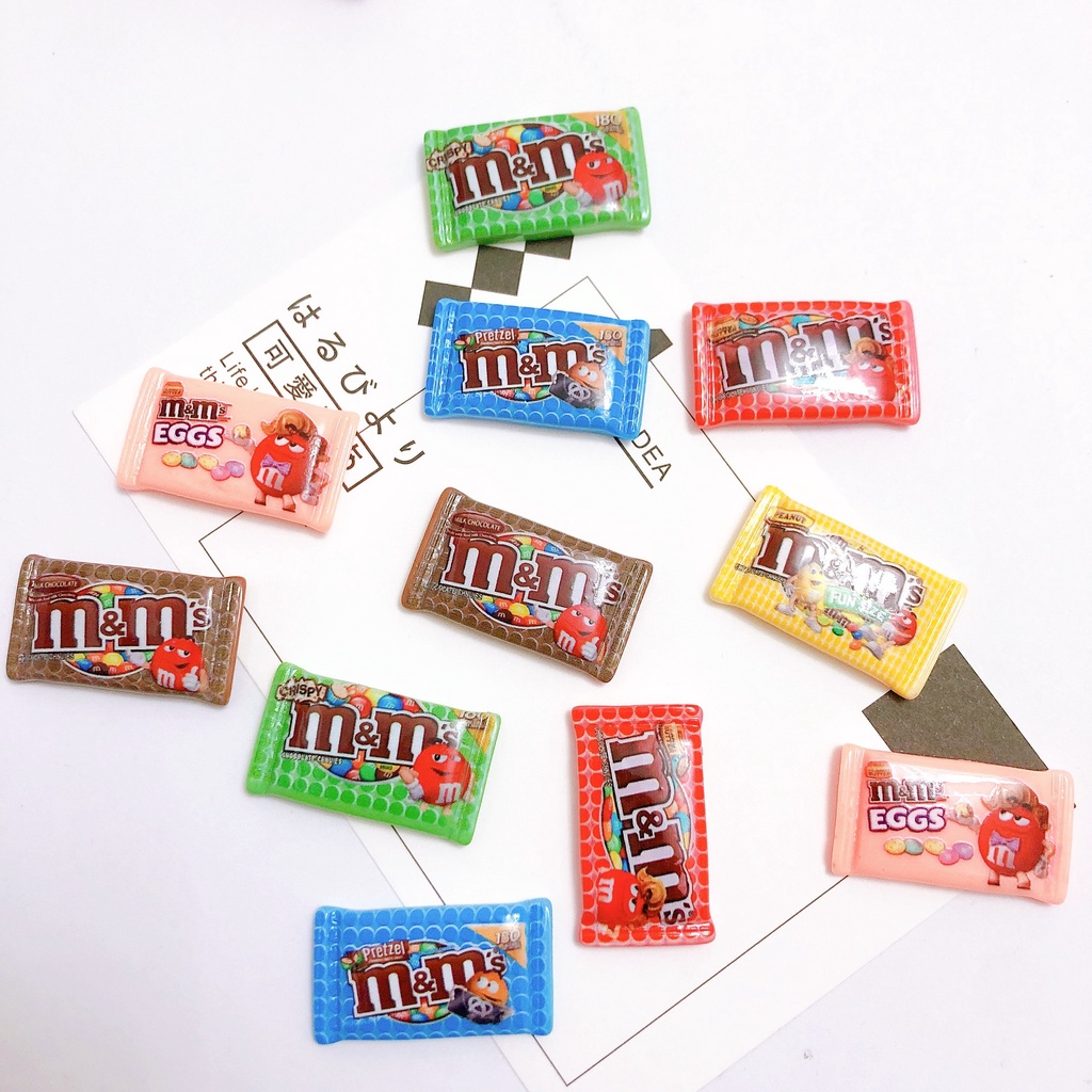 Ghim Trang Trí Giày Crocs Hình Hạt Đậu M M M M / Đậu Jibitz / Kẹo / Socola Dễ Thương Cho Bé