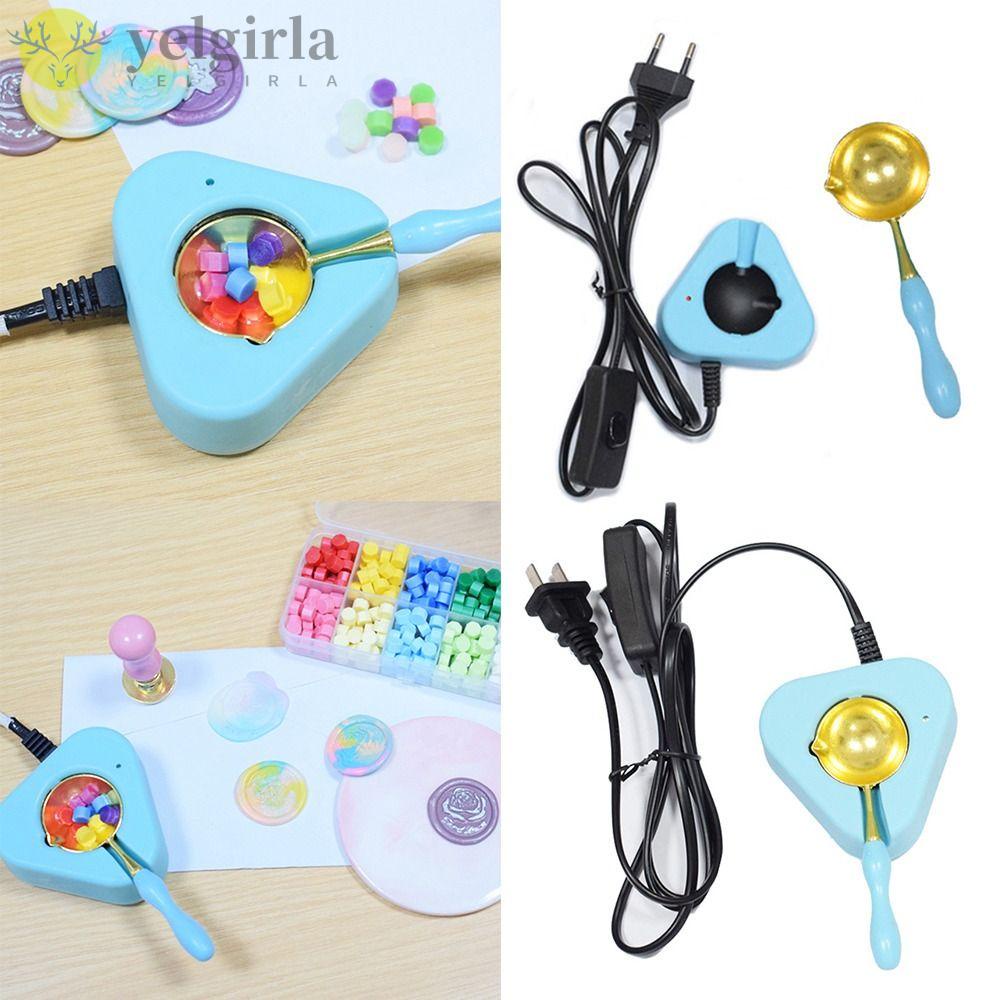 YELGIRL Lò Nung Chảy Sáp Niêm Phong Tích Hợp Muỗng Phong Cách Vintage