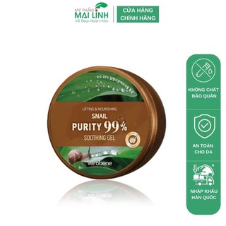 Gel Dưỡng Ẩm Verobene Ốc Sên Snail Putity 99% Soothing Gel 300g