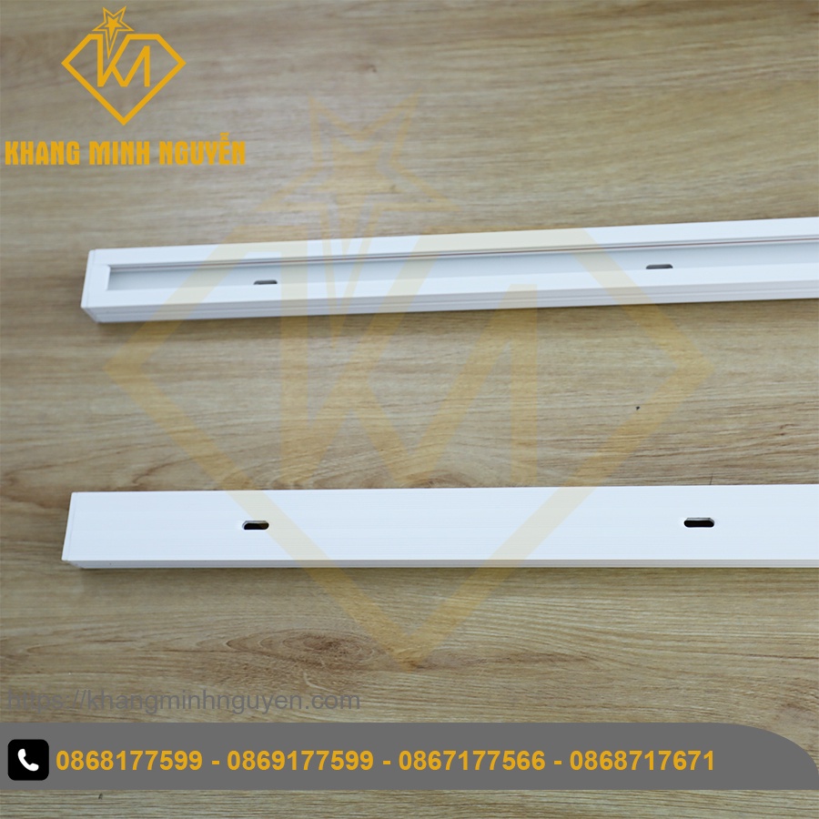 [1m và 1,5m] Thanh ray đèn rọi, đèn spotlight, đèn rọi ống bơ, đèn chiếu điểm 220v