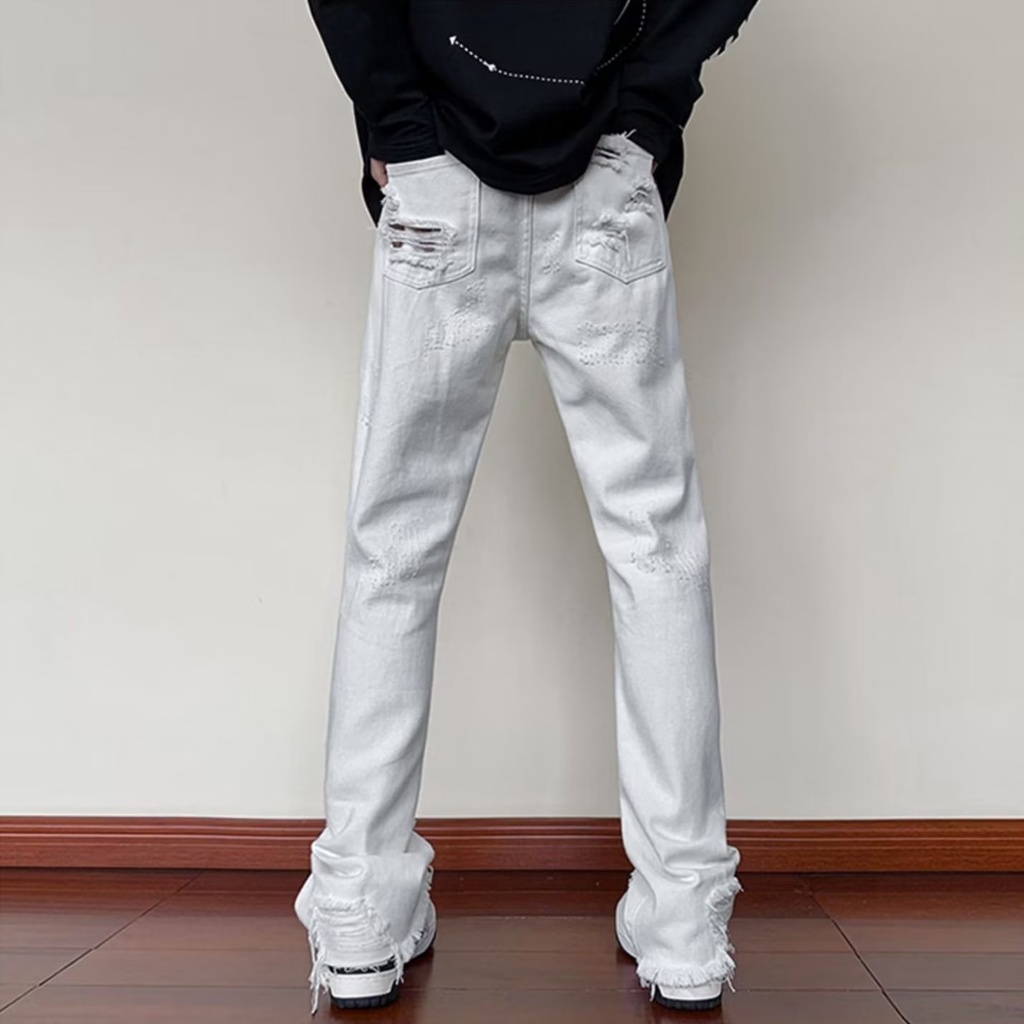 Quần jean ống suông Thiết Kế Trẻ Trung Giản Dị Thời Trang Dành Cho Nam