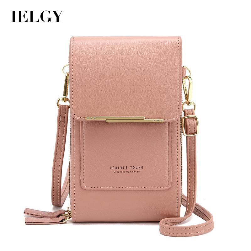 IELGY Túi Đeo Vai Màu Sắc Đơn Giản Phong Cách harajuku Hàn Quốc Cho Nữ