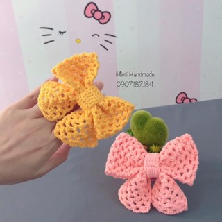 Dây buộc tóc, dây cột tóc nơ handmade
