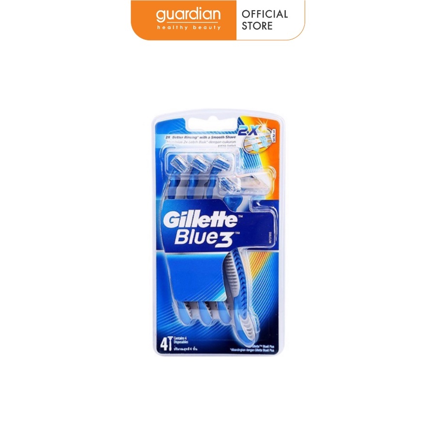 Dao Cạo Blue 3 Gillette Vỉ 4 Cái