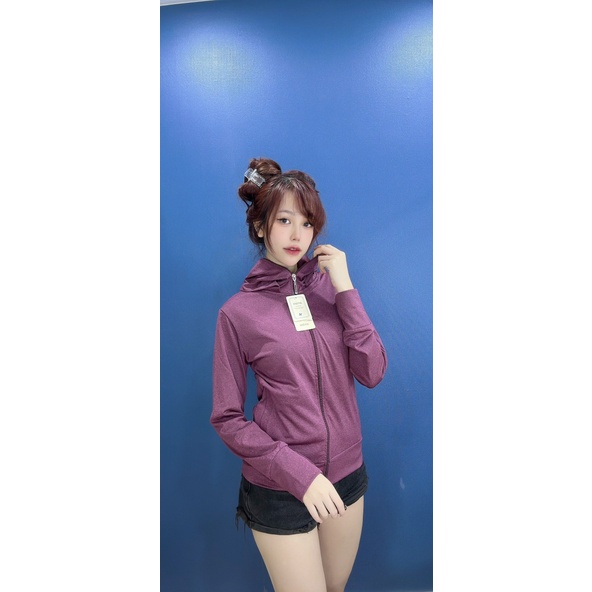 áo khoác ôm body nữ, áo khoác nữ xỏ ngón vải thun thun lạnh, áo có dây kéo túi trong - cn73
