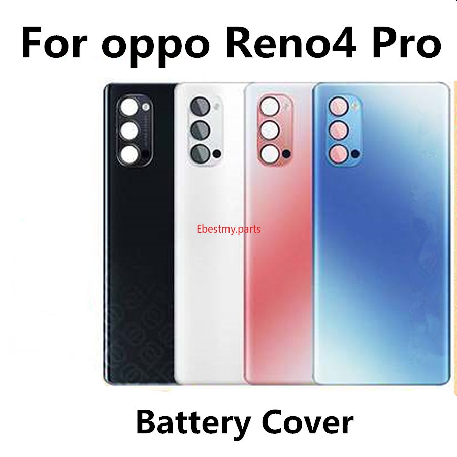 Emp- Ốp Điện Thoại Mặt Kính Phía Sau Bảo Vệ Pin Cho oppo reno 4 pro
