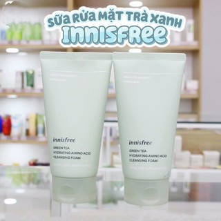 Mẫu Mơi Sữa Rửa Mặt Trà Xanh Innisfree Cleansing Foam - Sữa Rửa Mặt Ngăn Ngừa Mụn Innisfree trà xanh 150M