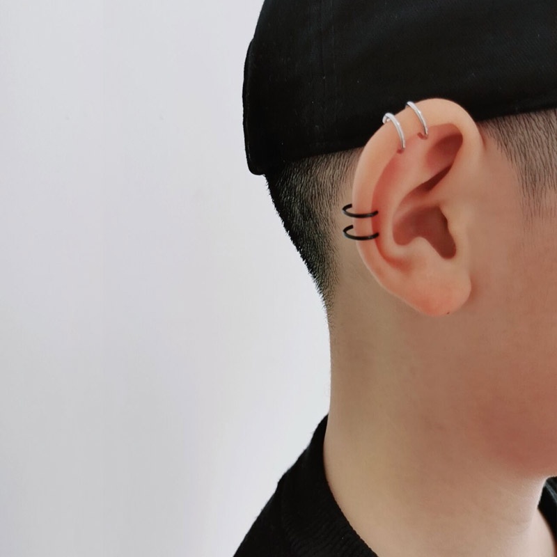 Khuyên Kẹp Tai / Môi / Kẹp Môi Hình Chữ U Bằng Thép Titan Phong Cách Punk Thanh Lịch