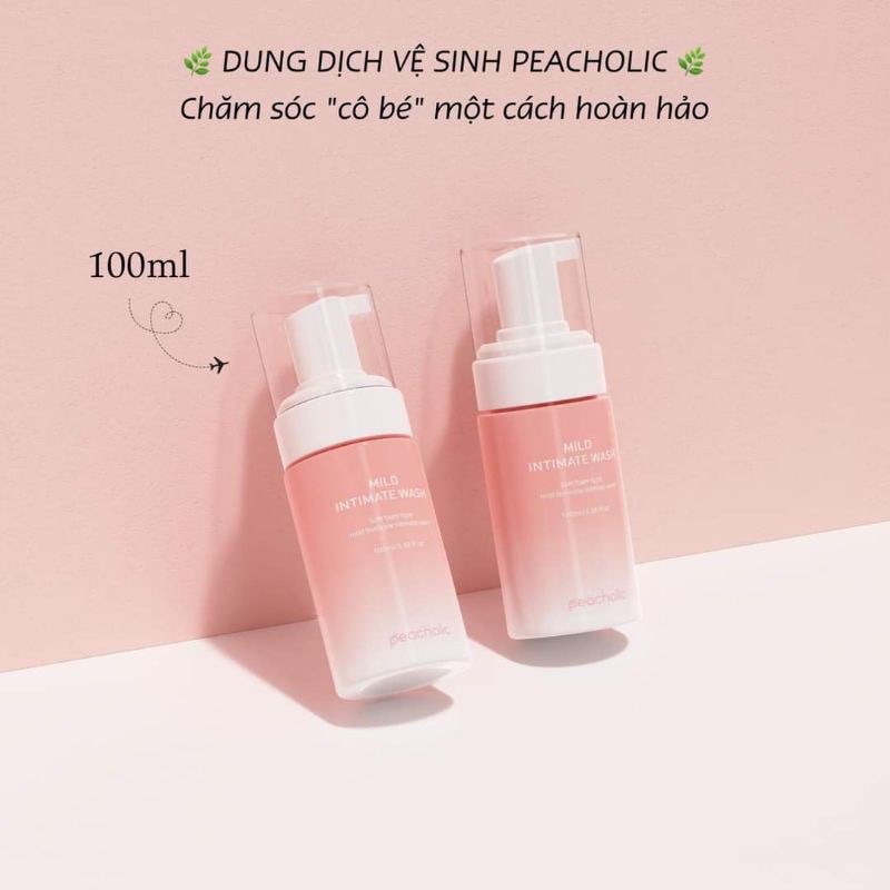 Dung dịch vệ sinh tạo bọt Peacholic Mild Intimate Wash