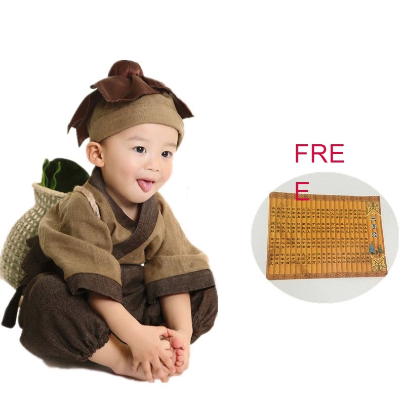 Bộ Đồ Hóa Trang Chú Tiểu Nhỏ Nhắn Phong Cách Trung Hoa 2023 Dành Cho Bé Trai