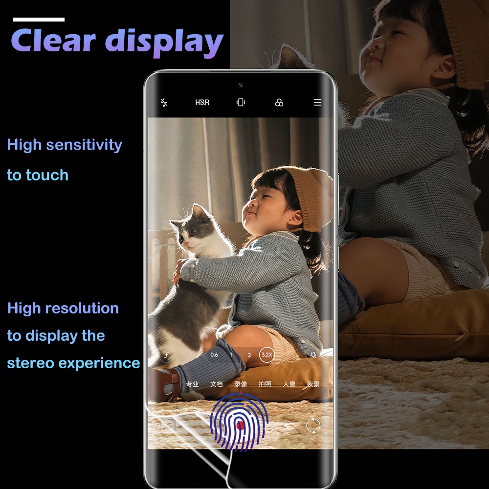 Miếng Dán Hydrogel TPU Mềm Nhám Trong Suốt Bảo Vệ Màn Hình HD Chống Dấu Vân Tay Chống Trầy Cho Xiaomi 13 / 13pro