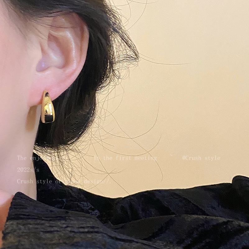 Bông Tai Hình Tròn Phong Cách Cổ Điển Cho Nữ