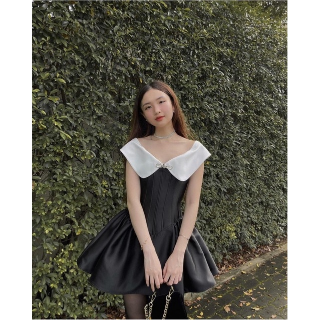 Váy Tacta đính nơ đá sang xịn