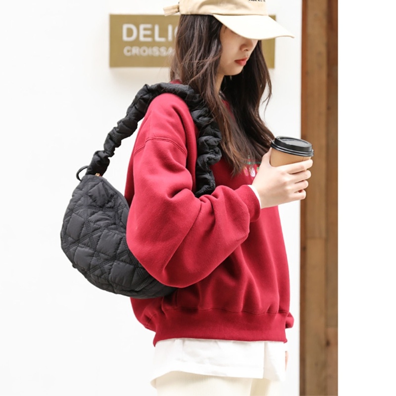 Túi Đeo Chéo Vai Dây Rút Hình Đám Mây Thời Trang Dành Cho Nữ