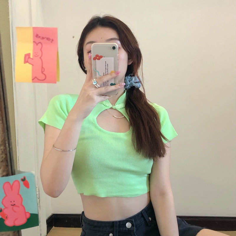 Áo Thun Ngắn Tay Cổ Điển Thời Trang Mùa Hè Hàn Quốc Hàng Mới 2023 Dành Cho Bạn Nữ