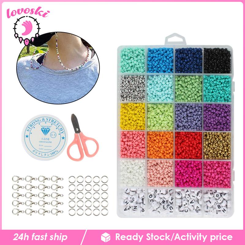 Hộp Hạt Xỏ Vòng Tay / Trang Sức Hình Chữ Cái Diy