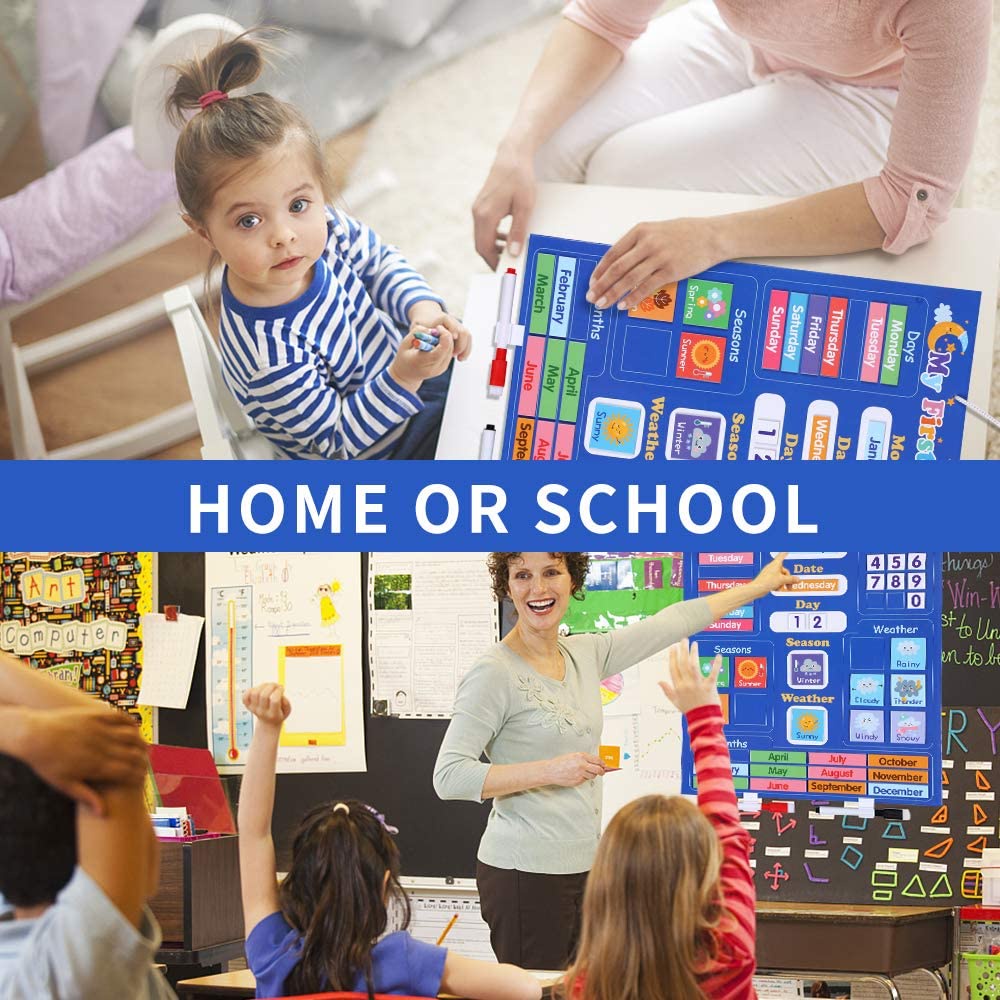 Lịch Nam Châm Đồ Chơi Giáo Dục Theo Tháng Cho Bé