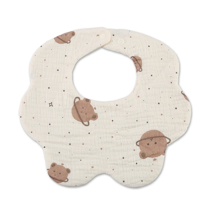 Yếm Ăn Chất Liệu Cotton Mềm Dễ Thương Cho Bé Gái